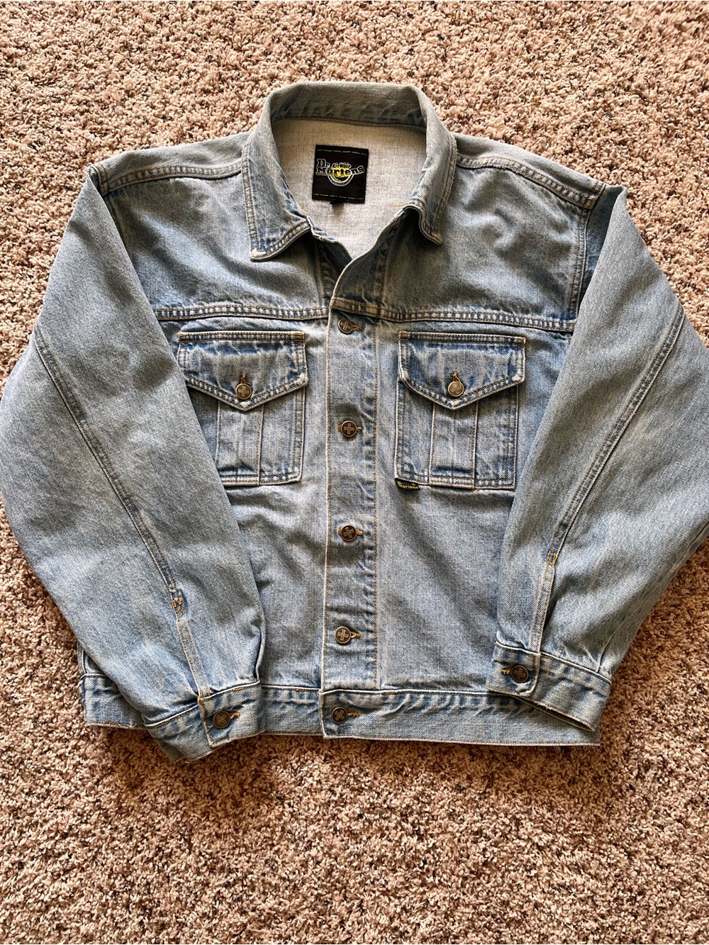 90’s Vintage Dr Martens Denim Men’s Jacket. Men’s Medium.